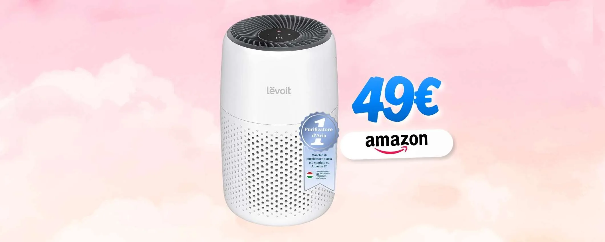 STOP allergie, tosse e brutti odori: purificatore Levoit a soli 50€