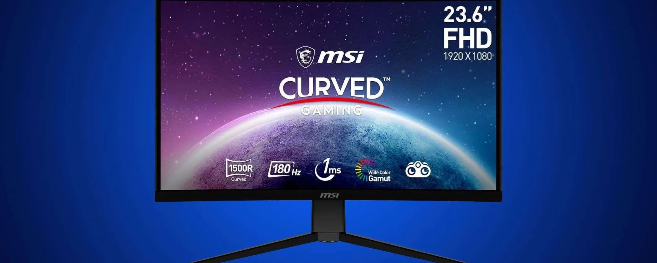 Full HD e curvatura 1500R: monitor MSI da 24