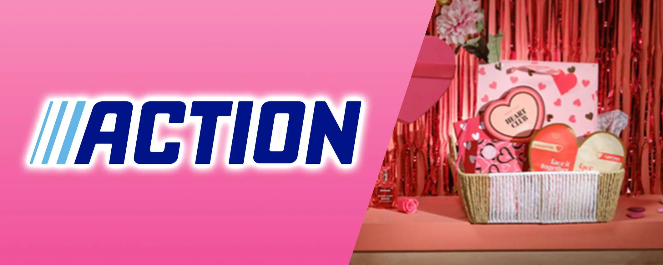 Volantino Action, tante idee regalo per San Valentino a partire da 89 centesimi
