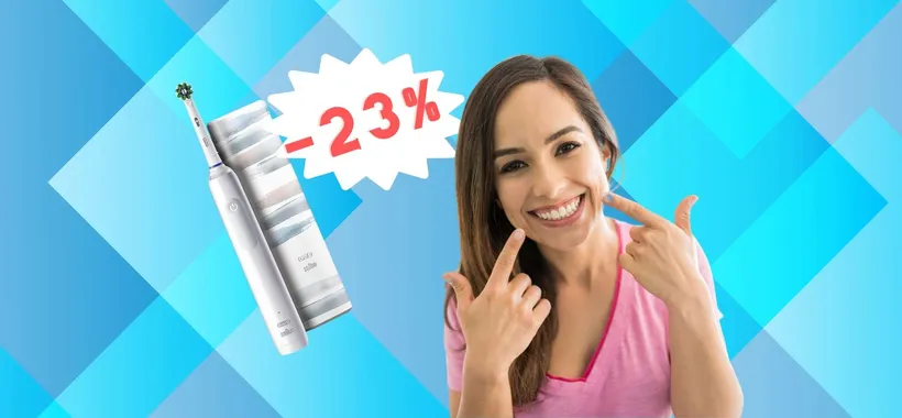 Oral-B Pro 3 3500: spazzolino elettrico e custodia a prezzo HOT