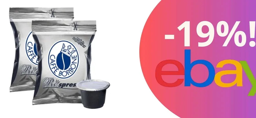 Solo per oggi: 400 capsule Borbone Nera compatibili con Nespresso ad un prezzo da urlo!