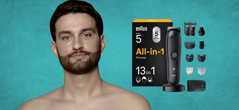 Braun All-in-One Series: rifinitore 13 in 1 con accessori per viso, testa e corpo