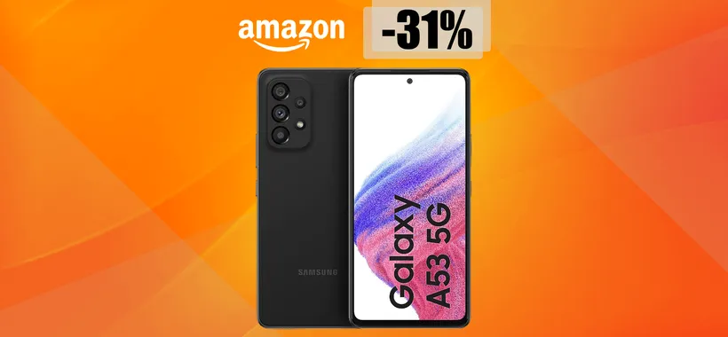 Samsung Galaxy A53 5G è già in FORTE SCONTO su Amazon (-145€)
