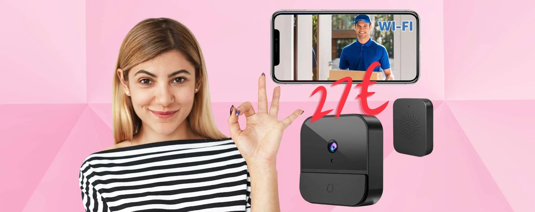 Videocitofono senza fili con audio bidirezionale a soli 27€ su Amazon