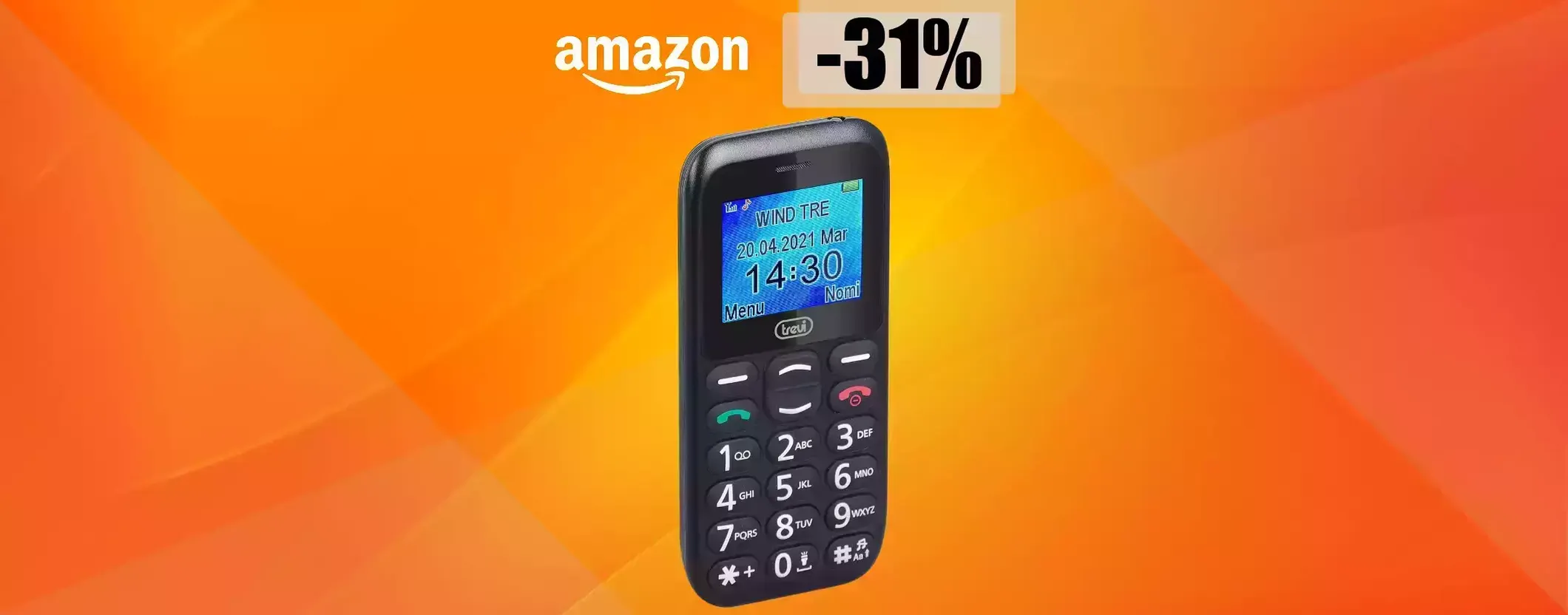 Cellulare Trevi con CHIAMATA SOS: un autentico regalo a soli 27 euro