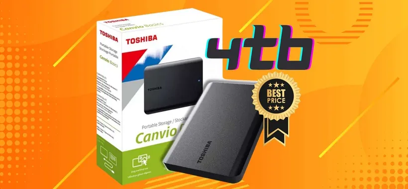 Toshiba Canvio Basics: Hard Disk portatile da 4TB a prezzo ridicolo (eBay)