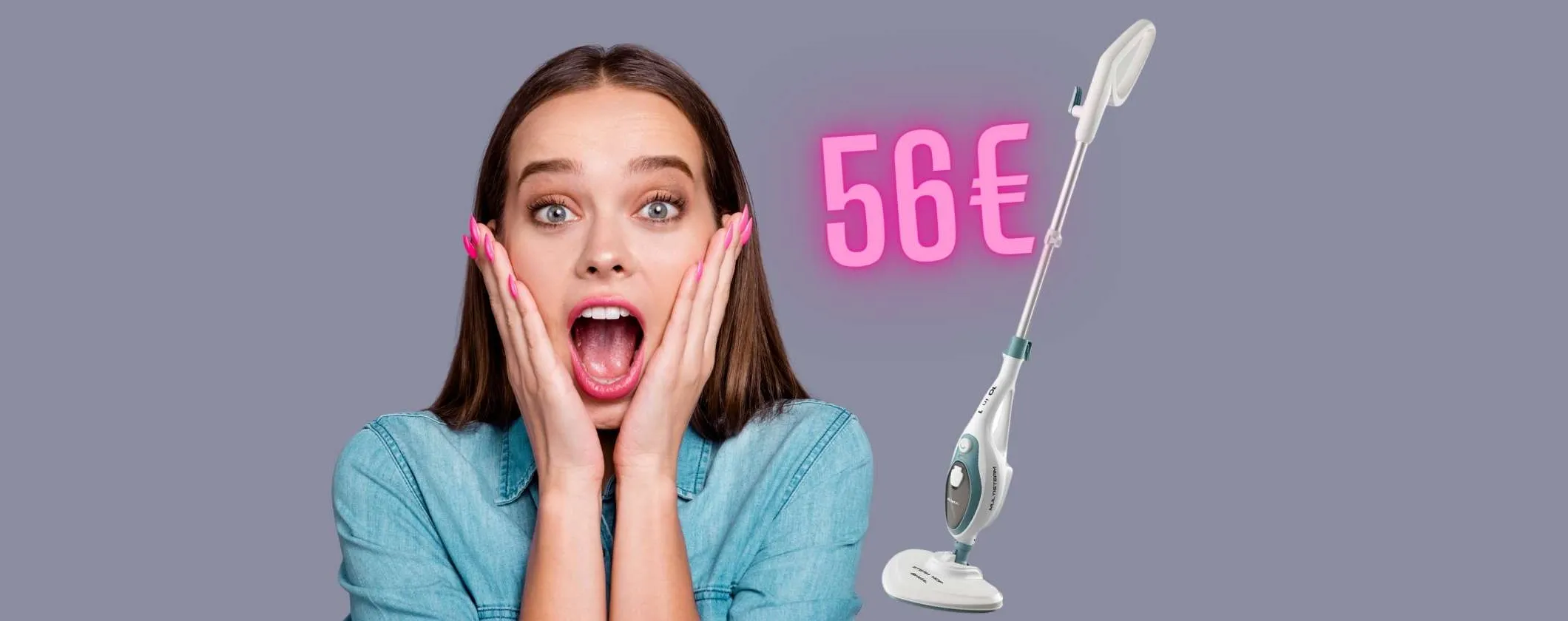 Ariete Steam mop 10 in 1: scopa elettrica per lavaggio a vapore su ogni superficie