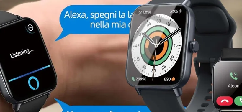 Con 18€ prendi uno smartwatch ASSURDO con Alexa e chiamate dal polso