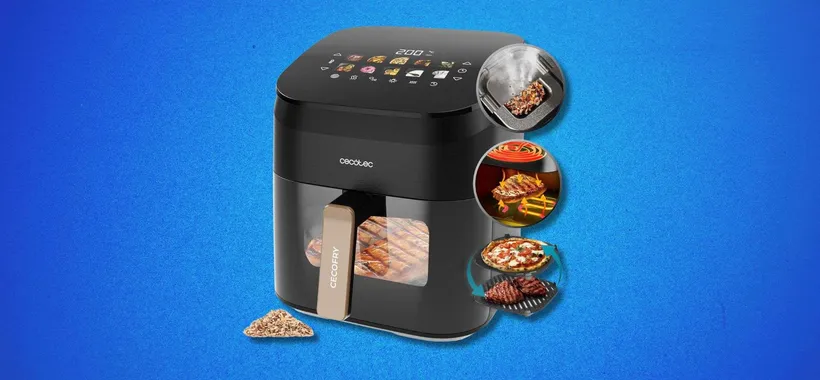 Cecotec Cecofry&amp;Grill Smokin’ 6500 a 73,90€: friggitrice ad aria con grill e affumicatore