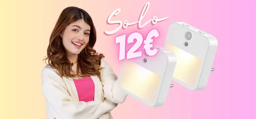 Due luci con sensore di movimento a un PREZZO INVISIBILE, solo 12€