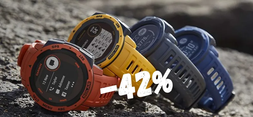 Garmin Instinct Solar a PREZZO ASSURDO su Amazon (-42%)