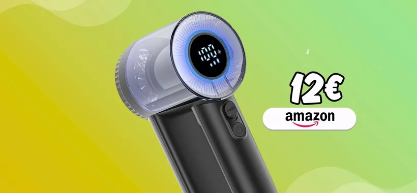 Levapelucchi magico con batteria ricaricabile e sistema infallibile: 12€ ora
