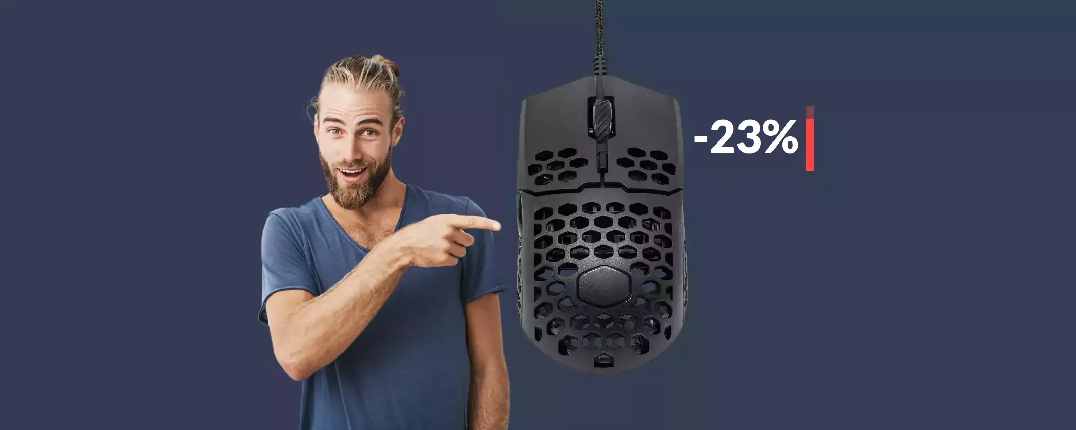 Questo mouse è GENIALE: addio mani sudate stando al PC (38€)