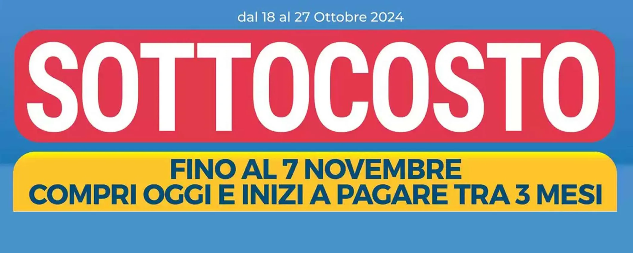 Volantino Sinergy, arriva il Sottocosto: inizi a pagare fra 3 mesi