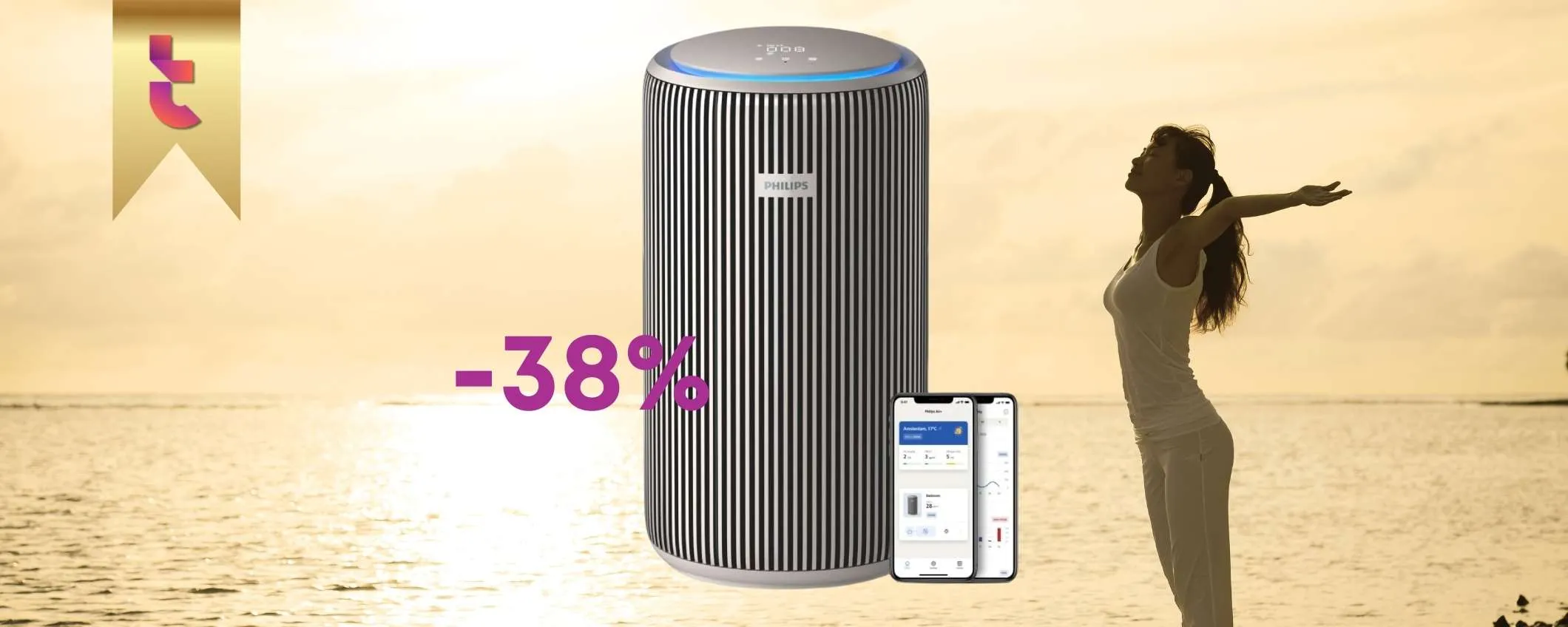 Philips PureProtect 3200 Series: l'aria è purificata in modo SMART (-160€)