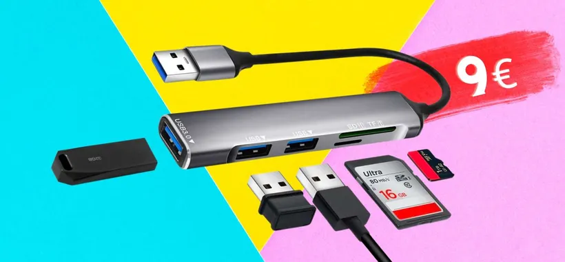 Hub USB 5 in 1 per non avere più problemi al PC, spendi SOLO 9€