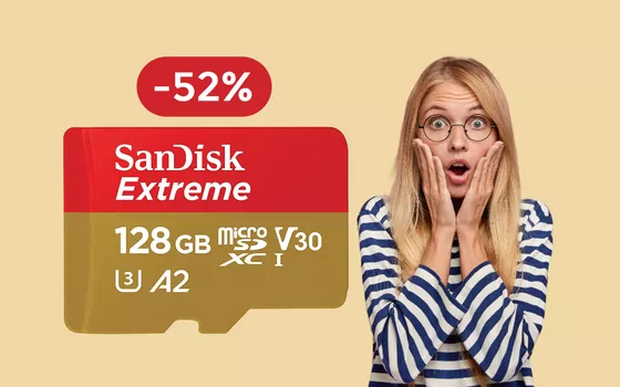 MicroSD 128GB SanDisk a meno di METÀ PREZZO: tua con 22€