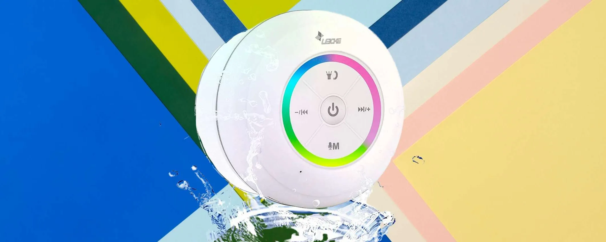 Musica anche sotto la doccia: cassa BLUETOOTH con ventosa, 15€