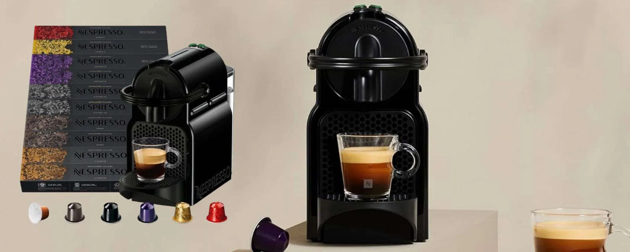 Nespresso Inissia con 100 capsule ORIGINALI in OMAGGIO a prezzo WOW (99€)