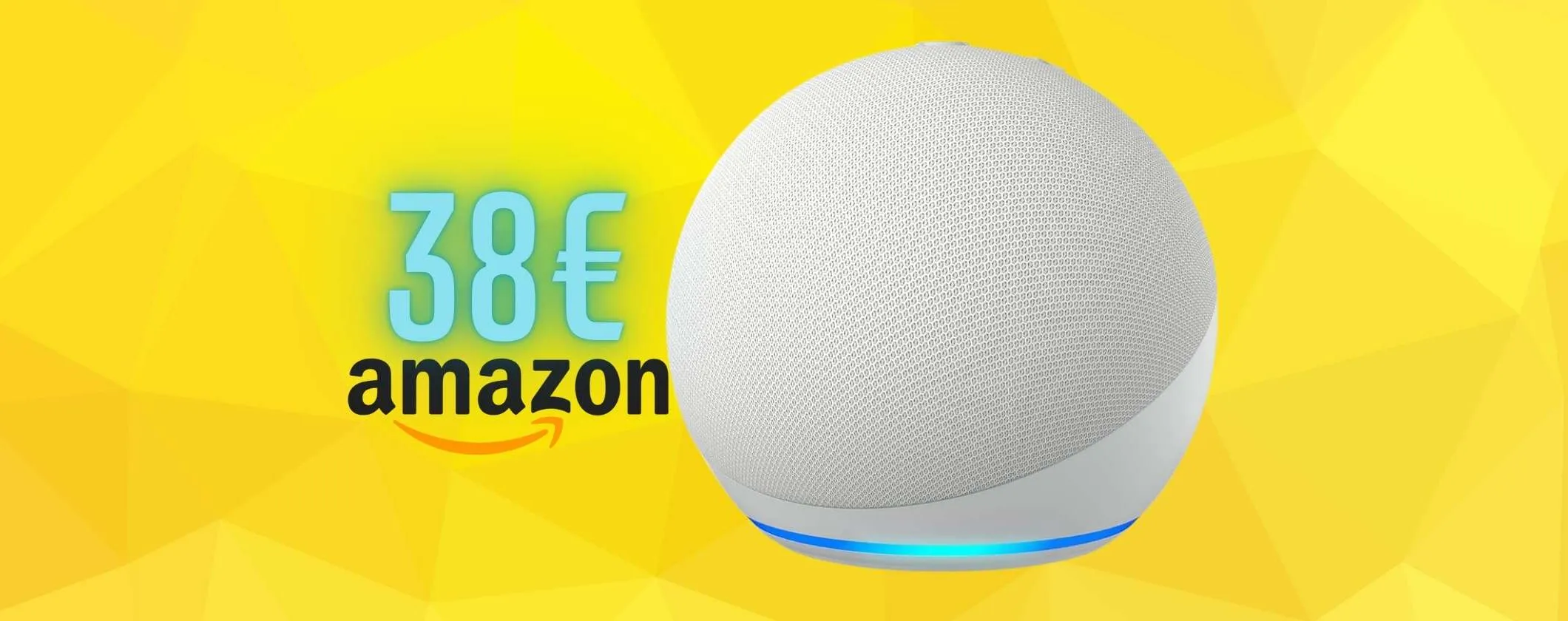 Echo Dot per parlare con Alexa con suono più potente e ricco, ora a soli 38€