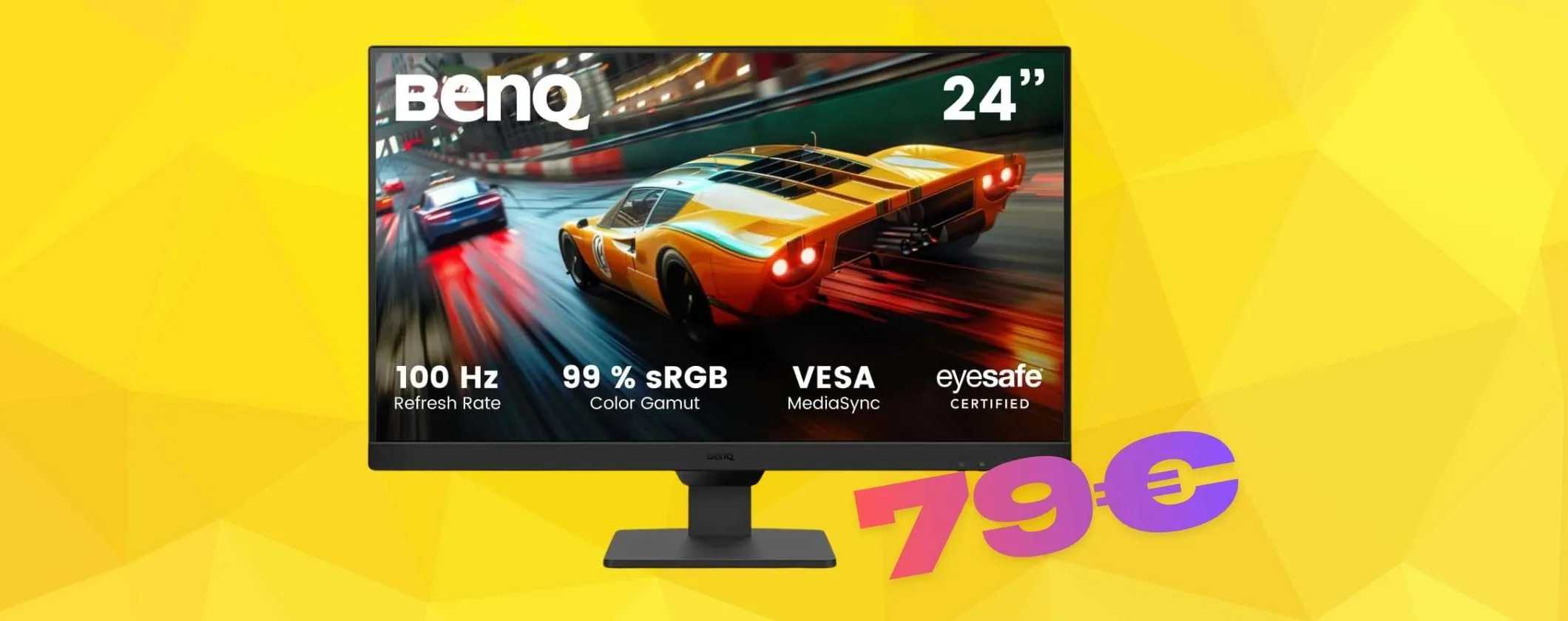 Tutto più reale e vivido con il monitor da gaming BenQ da 24 pollici (79€)
