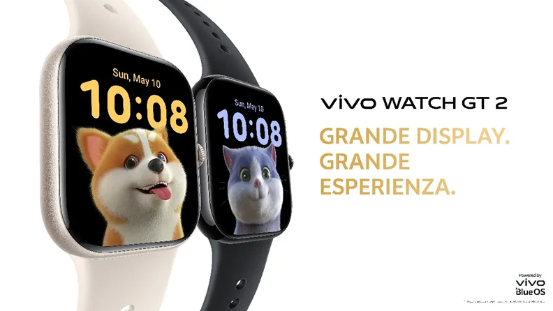 vivo WATCH GT 2 arriva in Italia: lo smartwatch elegante con display maxi e autonomia fino a 25 giorni