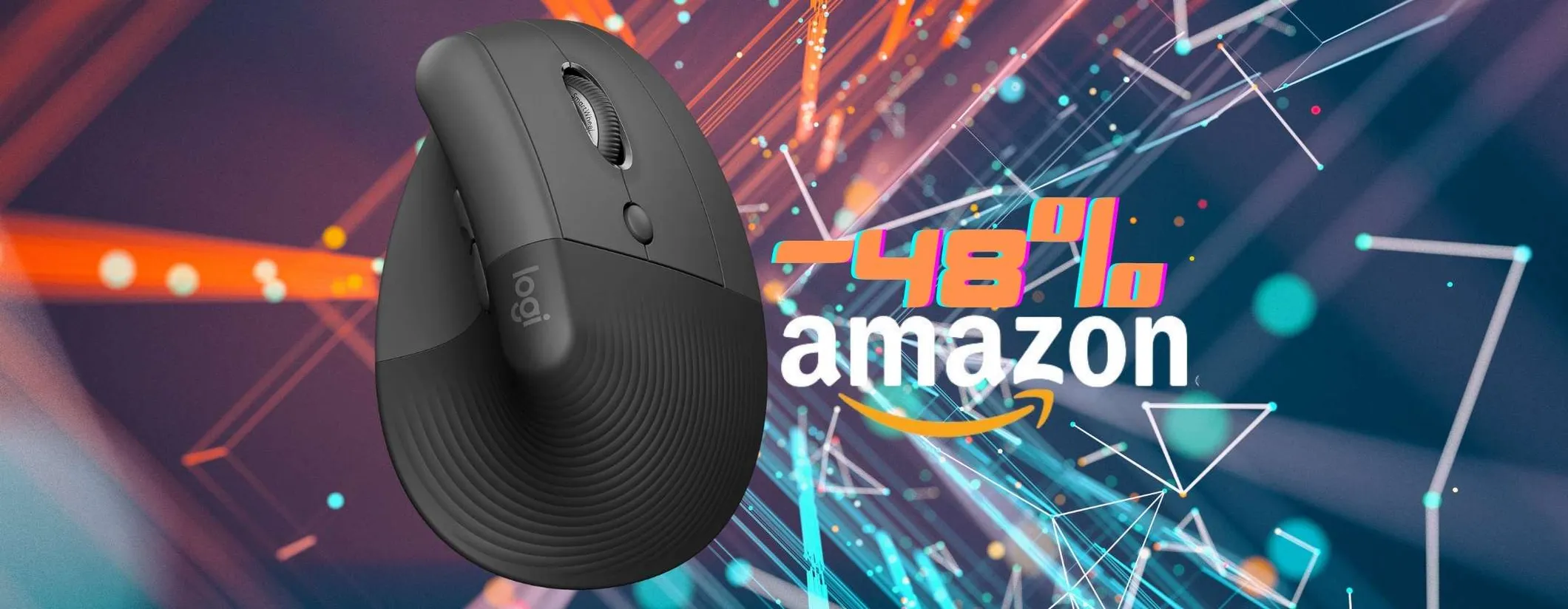 Niente più fatica con il mouse verticale Logitech Lift ora in super sconto