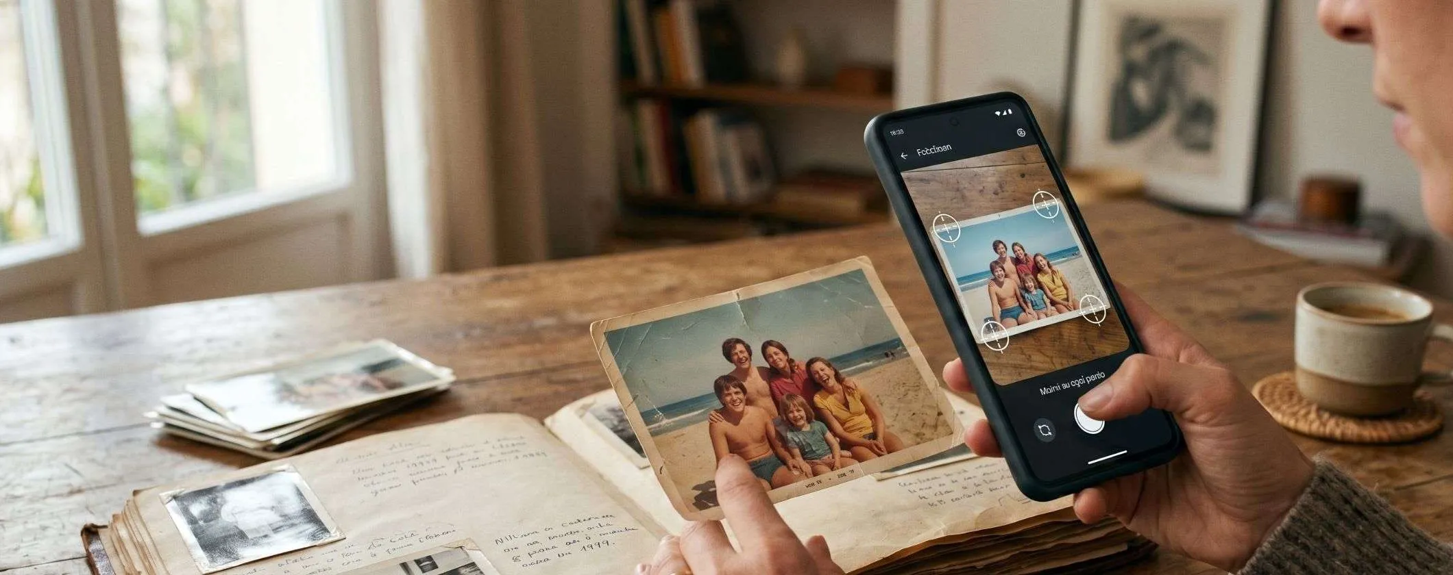 Vecchie foto cartacee: digitalizzarle gratis con lo smartphone (senza riflessi)
