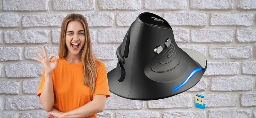Mouse verticale wireless: ADDIO mal di polso a prezzo TOP