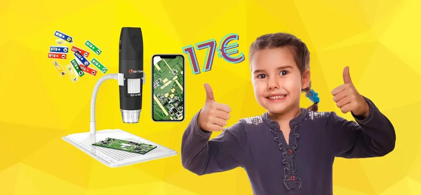 Microscopio digitale wireless: GENIALATA a pochissimo, circa 17€