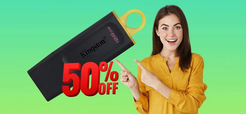 Meno di 10€ e ti porti a casa questa pendrive Kingston da 128GB