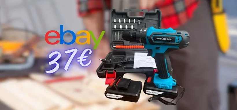 Trapano avvitatore a batteria con percussione tuo a soli 37€ su eBay
