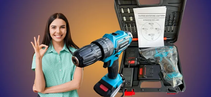 Trapano Avvitatore con kit valigetta a 33€ su eBay