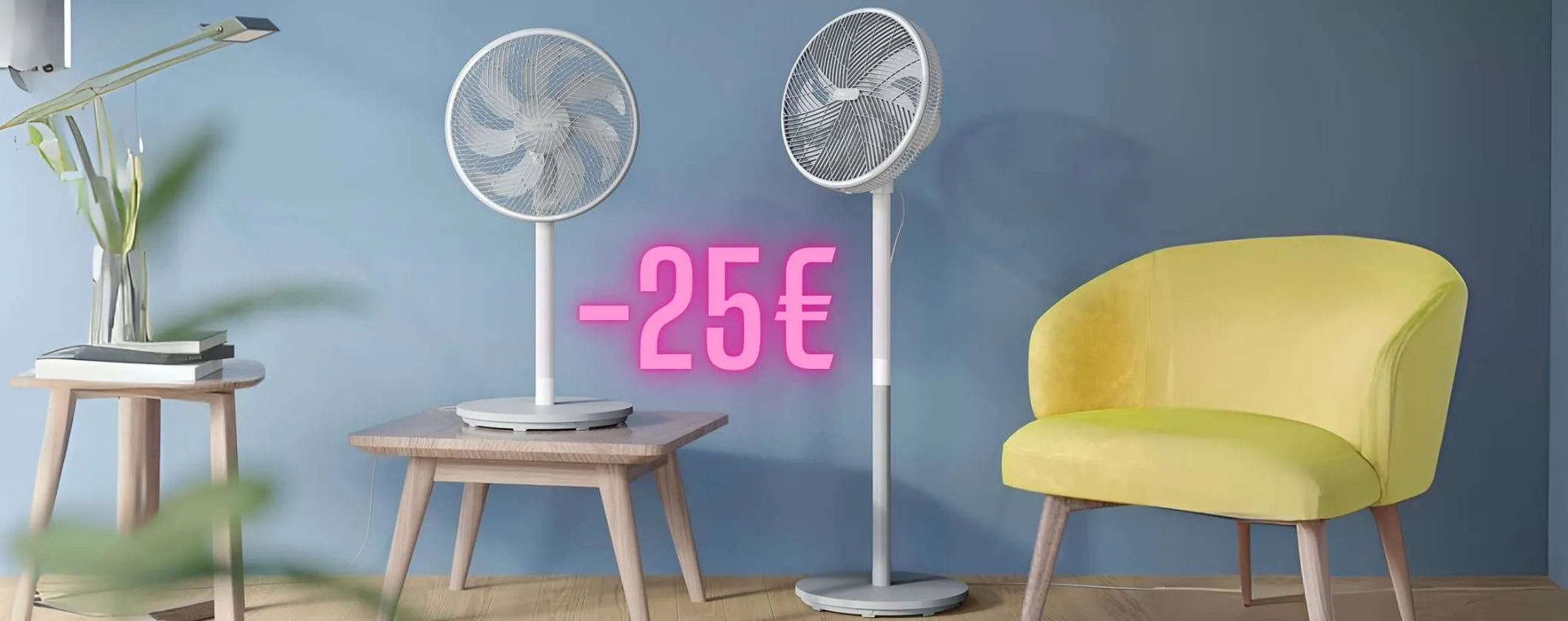 Ventilatore con piedistallo Philips Serie 2000: silenzioso, inclinabile e prezzo basso