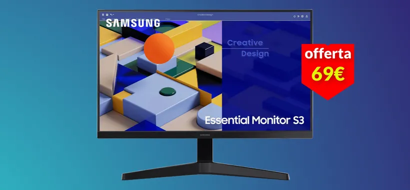 Sai che bastano 69€ per questo monitor FullHD Samsung da 24''? Poche unità
