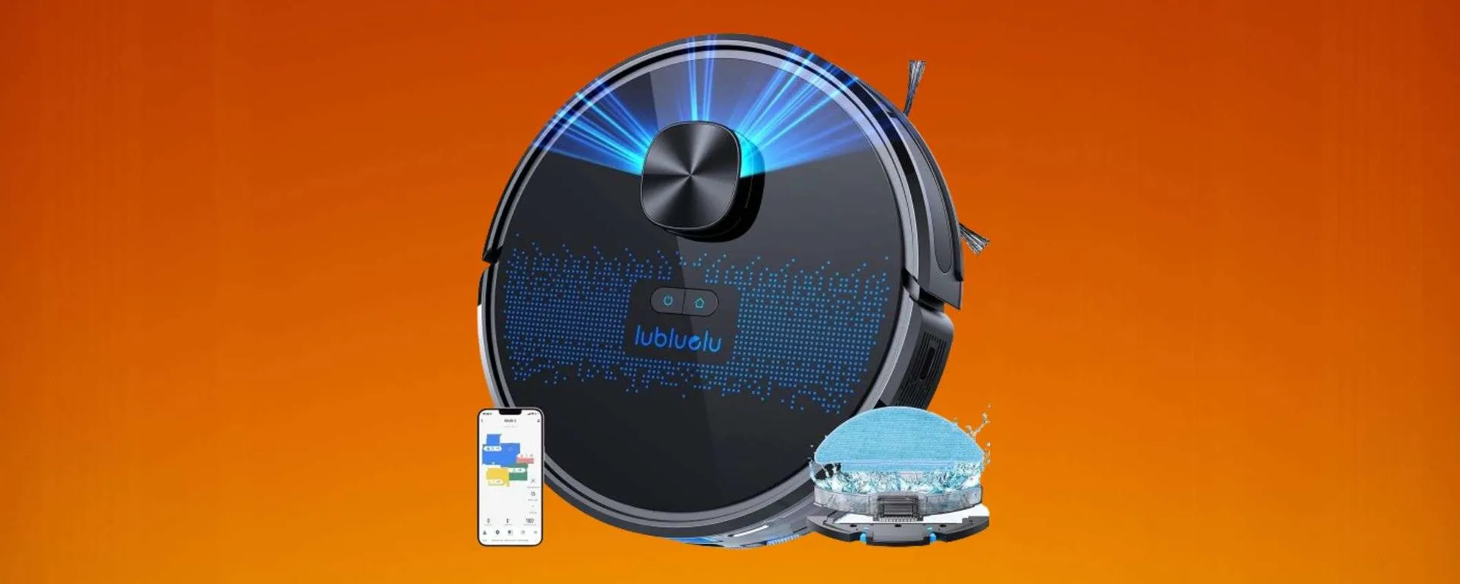 Solo 145€ per questo robot 3-in-1 in SUPER offerta: spazza, aspira e lava i pavimenti
