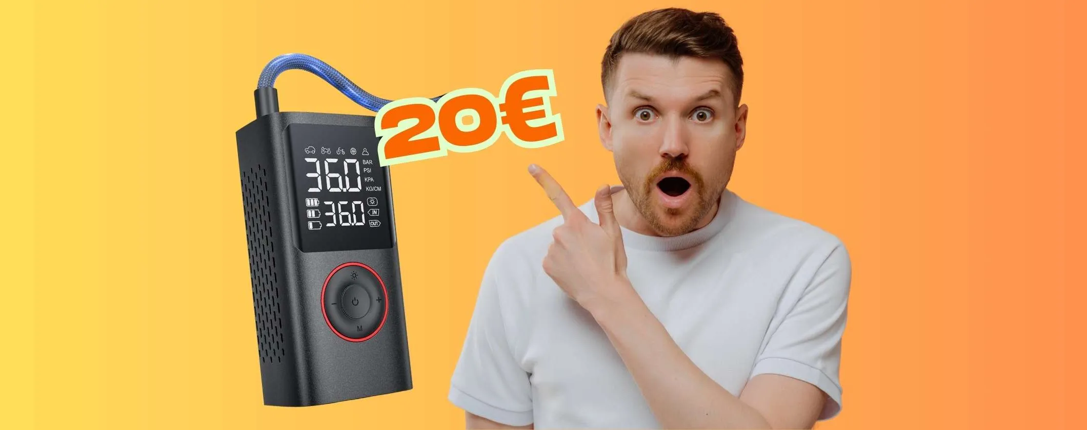 Compressore portatile potente e versatile dal costo ridicolo (20€)