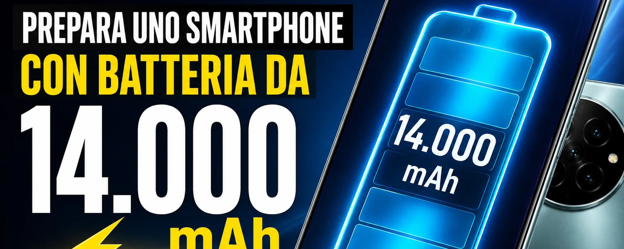 Smartphone da 14.000 mAh: la nuova scommessa di Honor sull'autonomia