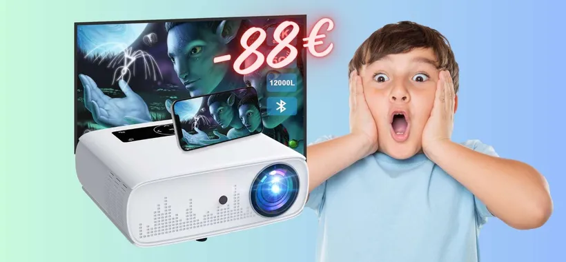 Proiettore WiFi in DOPPIO SCONTO tuo con un RISPARMIO di 88€