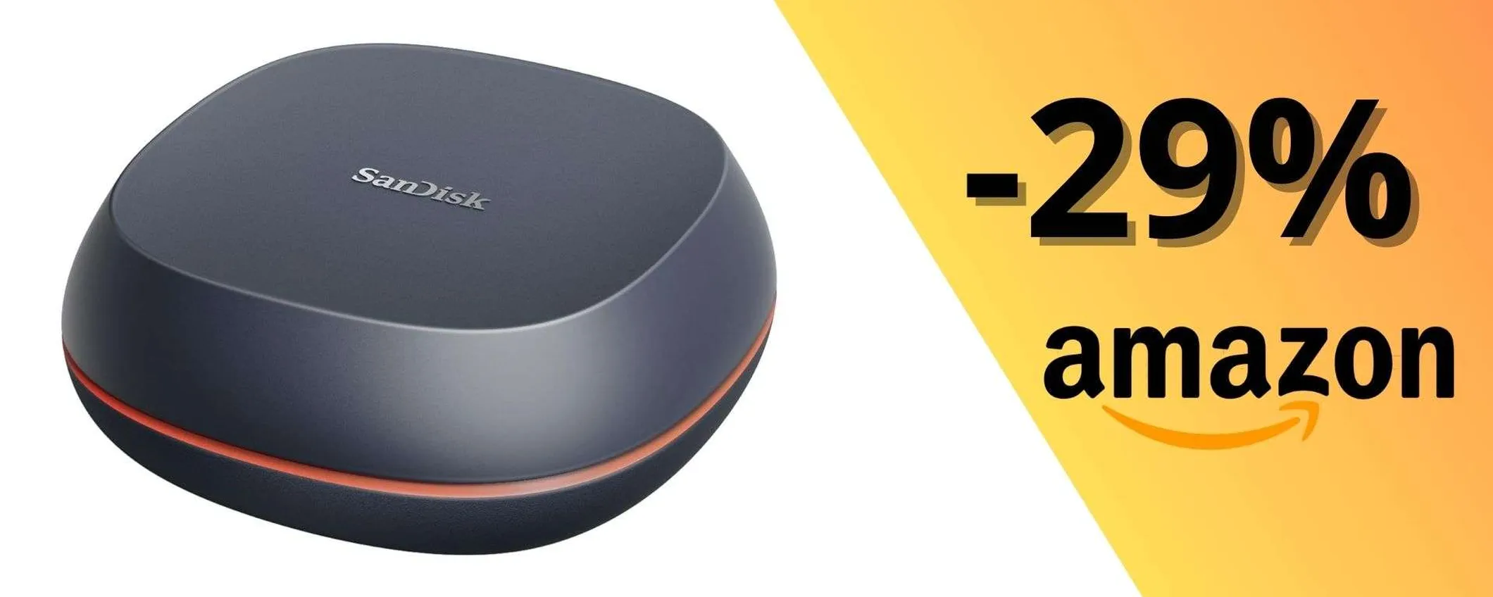 SanDisk 4TB Desk Drive a 275,80€: SSD esterno desktop ultraveloce con MAXI sconto del 29%