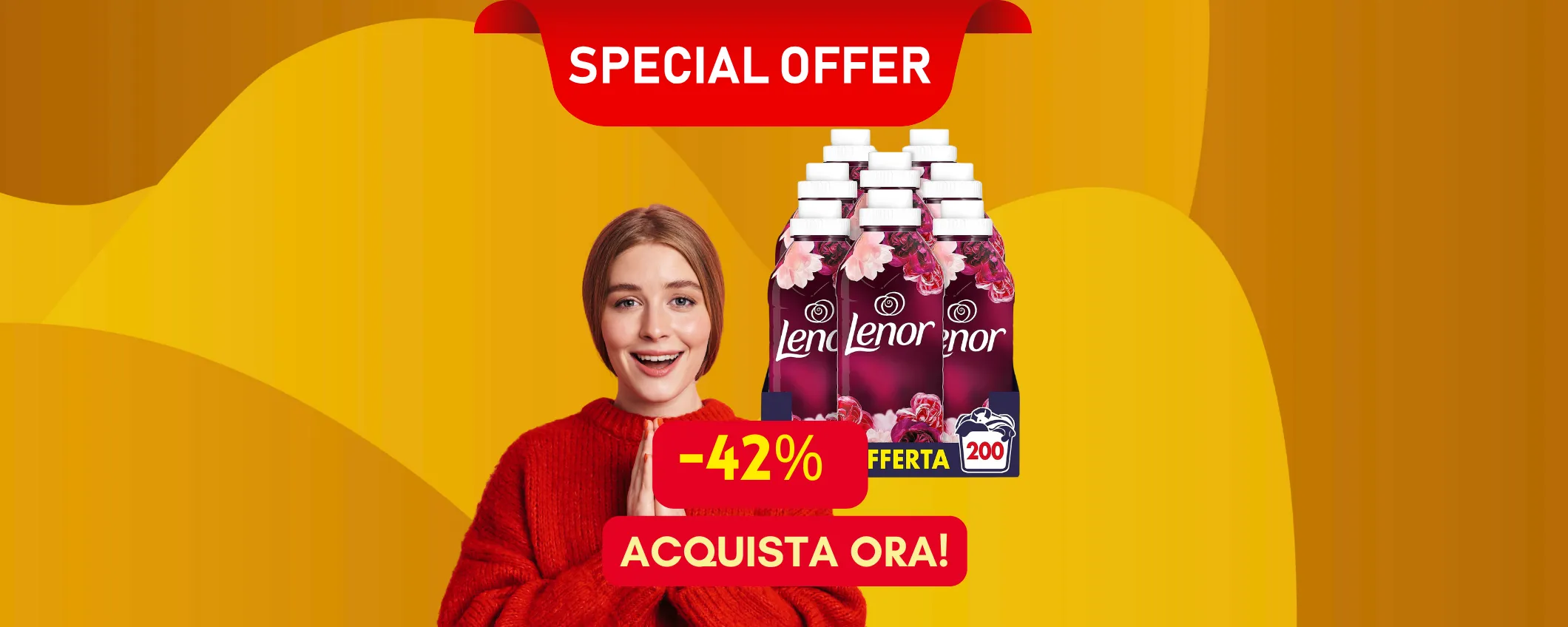 Lenor ammorbidente in sconto del 42% su Amazon: bucato perfetto e profumato!