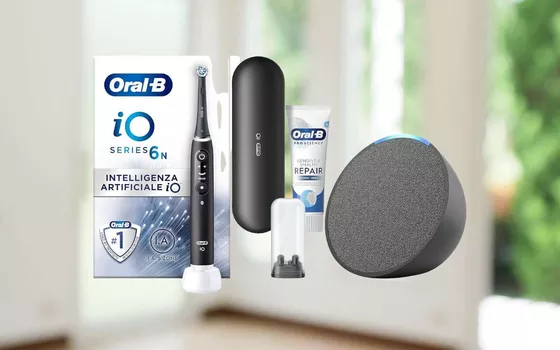 Bundle Echo Pop con spazzolino Oral-B: incredibile SCONTO Amazon (-56%)