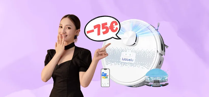 Robot aspirapolvere e lavapavimenti, con il coupon RISPARMI 75€
