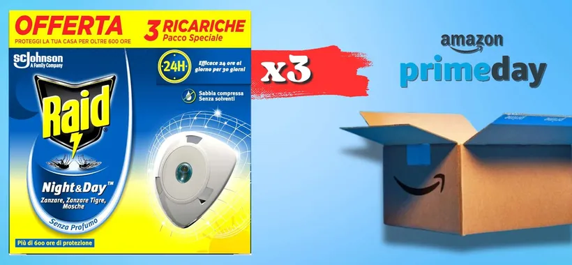TRIPLA ricarica a prezzo SPACCIATO per Raid Night&amp;Day: 7€ su Amazon