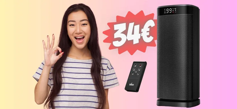 Stufetta elettrica a BASSO CONSUMO in SCONTO al 50%