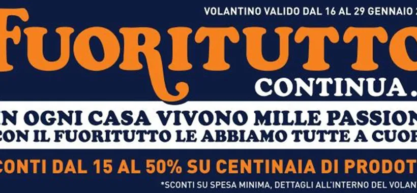 Volantino Unieuro, con il FUORITUTTO sconti fino al 50% su centinaia di offerte