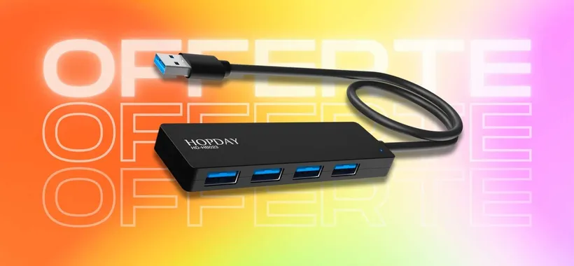 4 entrate USB in più con un solo prodotto: HUB da 6€ SPAZIALE
