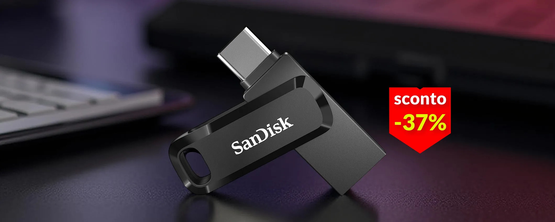512 GB in tasca e 37% di sconto per la chiavetta USB SanDisk 2-in-1