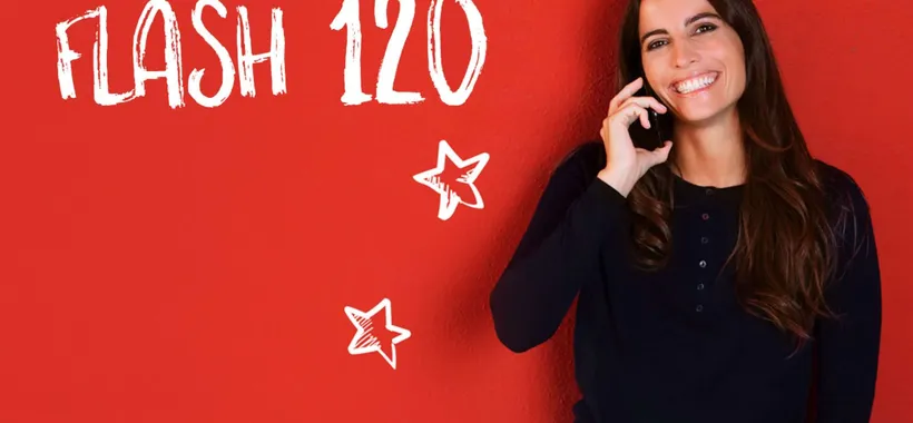 Flash 120: PROMO BOMBA Iliad con 120GB a 9,99€
