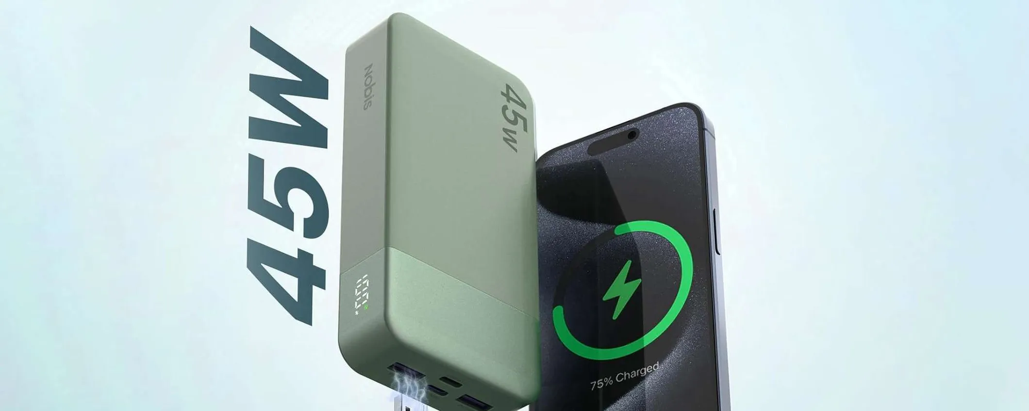 Power bank da 20.000 mAh ultraveloce a meno di 30€: offerta lampo Amazon